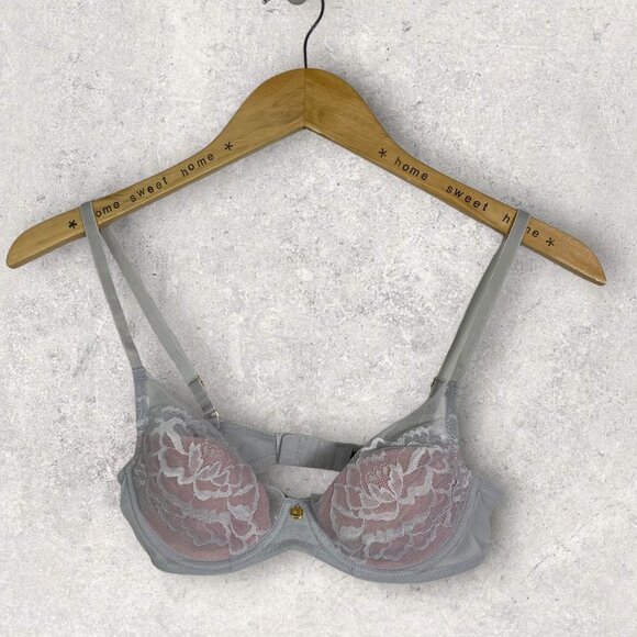 NEW Natori Floral Contour‎ Underwire Bra Size 32B Style 721150 Molded Lace NWOT - Picture 1 of 7